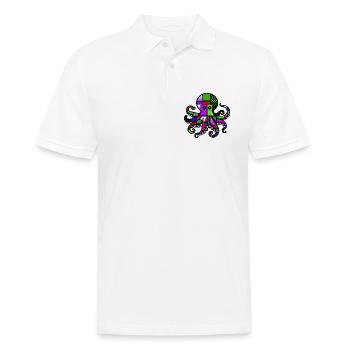 Octopus - Men's Polo Shirt - white - Front - Kai (181cm)