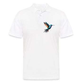 Kolibri - Männer Poloshirt - Weiß - Vorne - Kai (181cm)