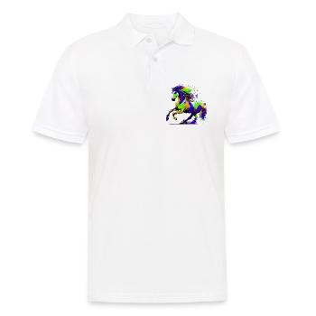 Cheval - Polo Homme - blanc - Devant - Kai (181cm)