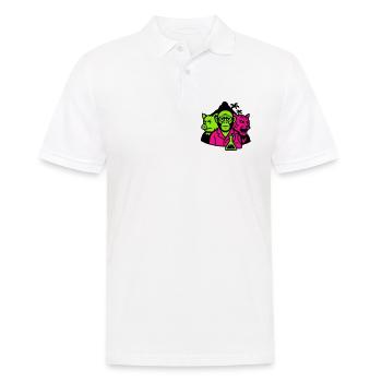 Île étrange - Polo Homme - blanc - Devant - Kai (181cm)