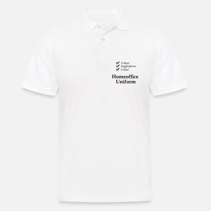Checkliste_Homeoffice_Uniform_S - Männer Poloshirt - Weiß