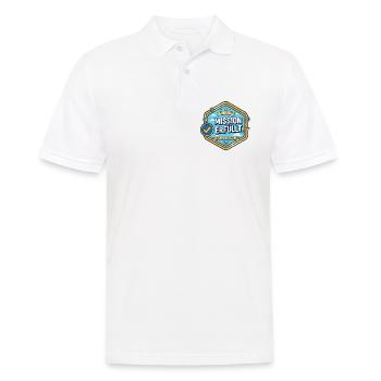 Rente 2026: Mission erfüllt – Level Ruhestand - Männer Poloshirt - Weiß - Vorne - Kai (181cm)