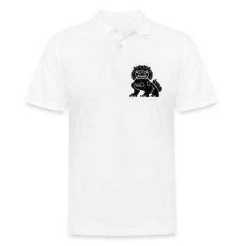Lion chinois - Polo Homme - blanc - Devant - Kai (181cm)