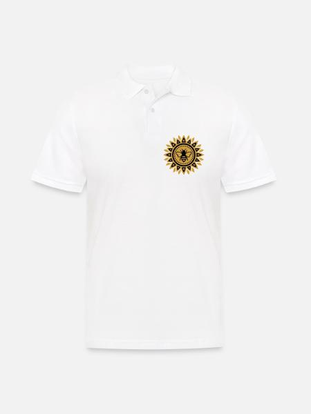 Mandala Bee Boho Yoga Beekeeping Bees - Men's Polo Shirt - white