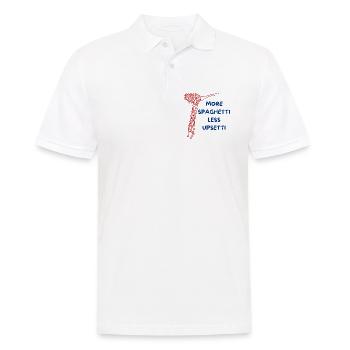 Design spaghetti amusant - Polo Homme - blanc - Devant - Kai (181cm)
