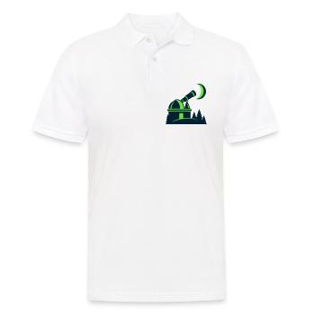 Sternwarte Teleskop Grafik - Männer Poloshirt - Weiß - Vorne - Kai (181cm)