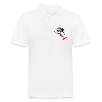 Gecko squelette - Polo Homme - blanc - Devant - Kai (181cm)