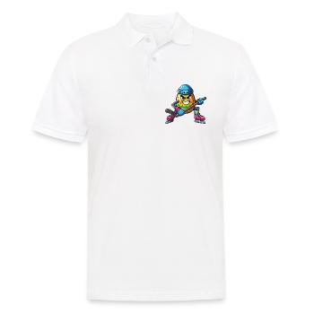 Osterei Eishockey Design | Eishockeyspieler - Männer Poloshirt - Weiß - Vorne - Kai (181cm)