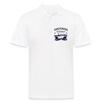 Santander El Sardinero Beach -Northern Coast Dream - Men's Polo Shirt - white - Front - Kai (181cm)