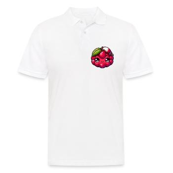 Framboise Kawaii aux Yeux Époustouflants - Polo Homme - blanc - Devant - Kai (181cm)