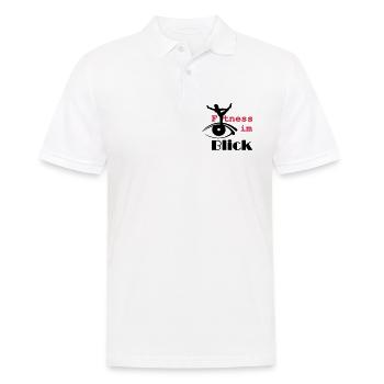 Fitness im Blick Sport Medizin Sprüche Geschenk - Männer Poloshirt - Weiß - Vorne - Kai (181cm)