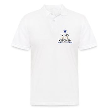 cook on - Men's Polo Shirt - white - Front - Kai (181cm)