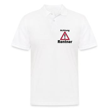 Rente Rentner Rentnerin Berufe Achtung Rentner(25) - Männer Poloshirt - Weiß - Vorne - Kai (181cm)