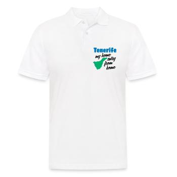 Teneriffa mein zweites Zuhause - Männer Poloshirt - Weiß - Vorne - Kai (181cm)