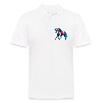 Cheval - Polo Homme - blanc - Devant - Kai (181cm)