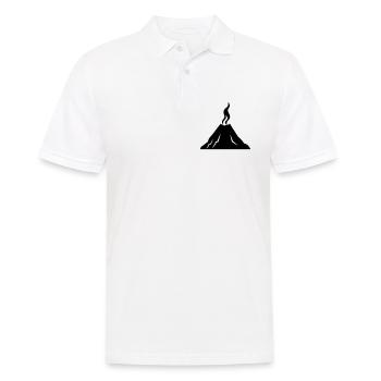 Vulkan - Männer Poloshirt - Weiß - Vorne - Kai (181cm)