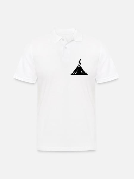 volcano - Men's Polo Shirt - white