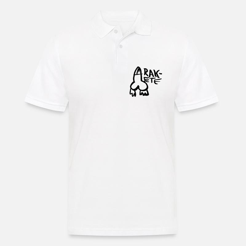 Rakete - Männer Poloshirt - Weiß