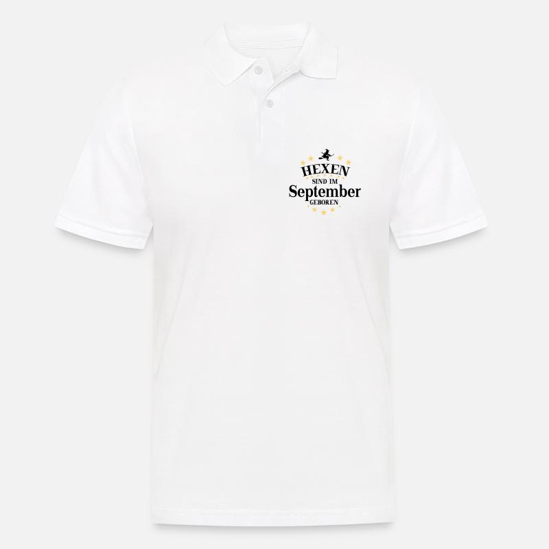 Hexen September - Männer Poloshirt - Weiß
