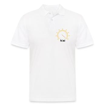 Tacho | No Limit - Männer Poloshirt - Weiß - Vorne - Kai (181cm)