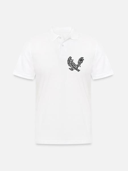 Black Eagle - Men's Polo Shirt - white
