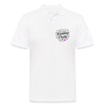 Fête de mariage Fête de mariage - Polo Homme - blanc - Devant - Kai (181cm)