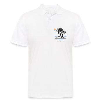 Île Palm - Polo Homme - blanc - Devant - Kai (181cm)