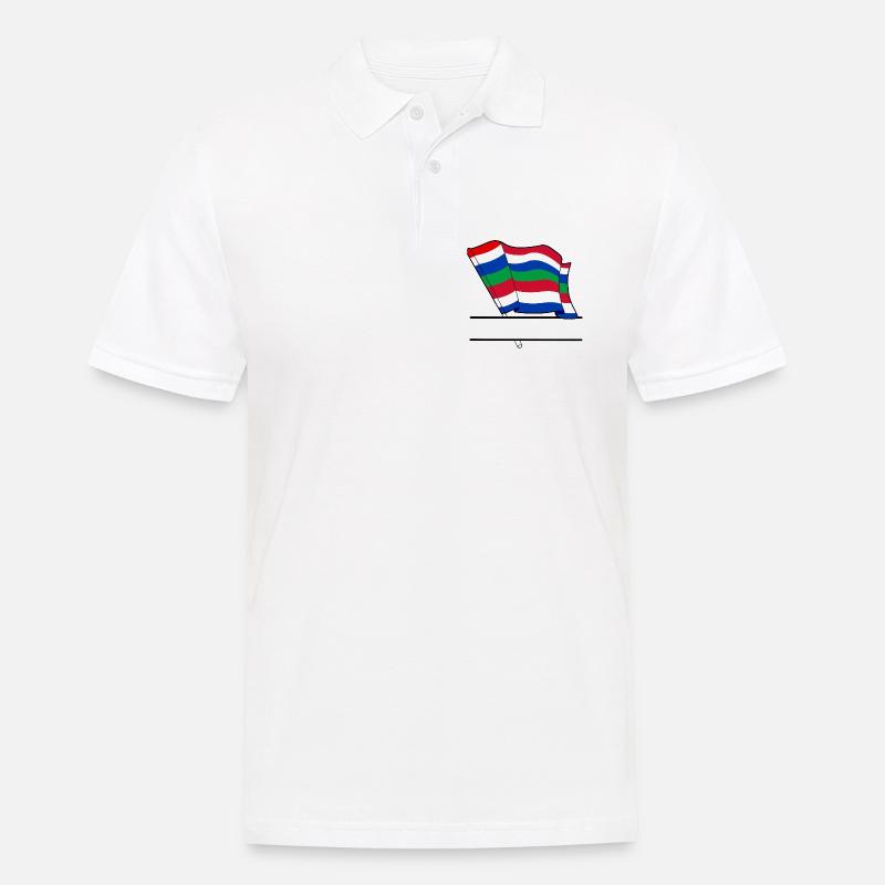 Schier Drapeau – Conception d’île sur mesure - Polo Homme - blanc