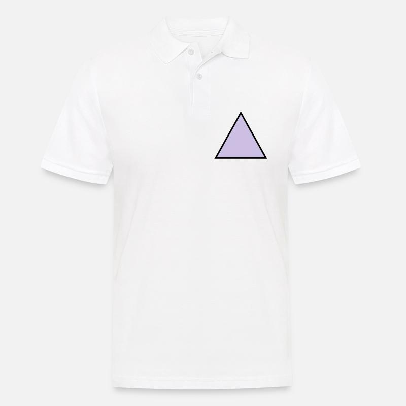 forme de triangle hippie triangle - Polo Homme - blanc