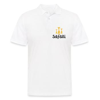 safari - Men's Polo Shirt - white - Front - Kai (181cm)