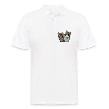 Kittens - Men's Polo Shirt - white - Front - Kai (181cm)