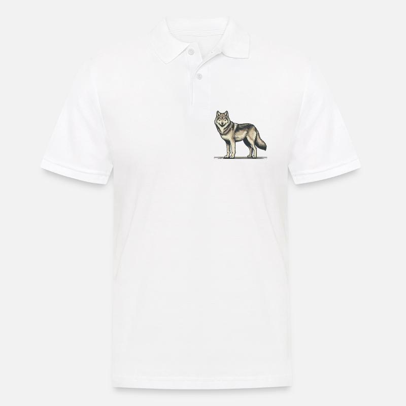 Loup - Polo Homme - blanc