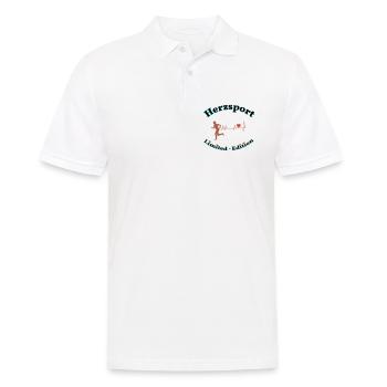 Heart sports - Men's Polo Shirt - white - Front - Kai (181cm)