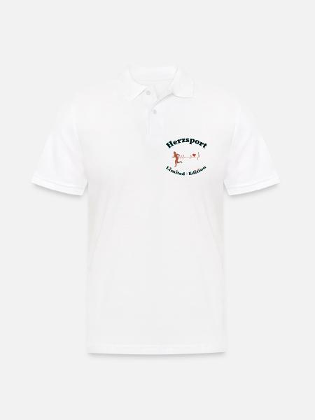 Herzsport - Männer Poloshirt - Weiß
