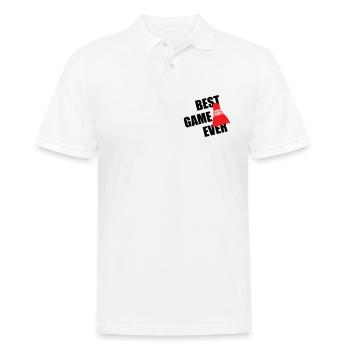 Badminton Best Game Ever - Polo Homme - blanc - Devant - Kai (181cm)