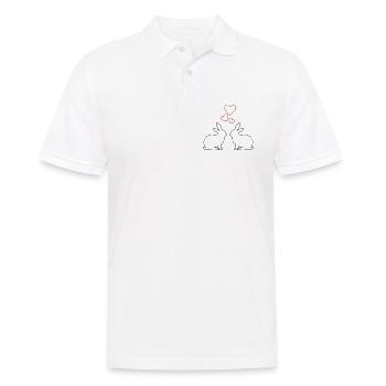 Cœurs de Lapin - Polo Homme - blanc - Devant - Kai (181cm)