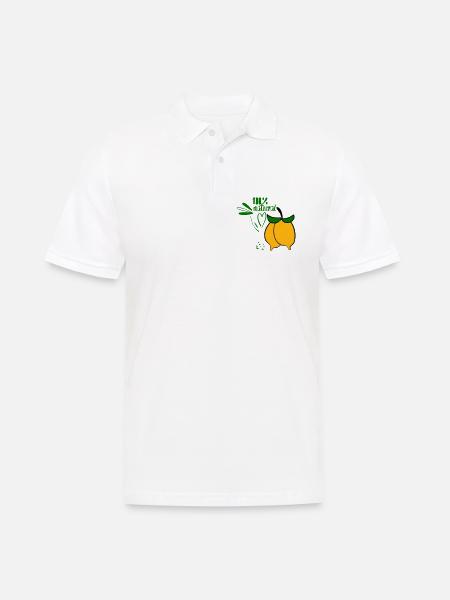 Lemons - Men's Polo Shirt - white
