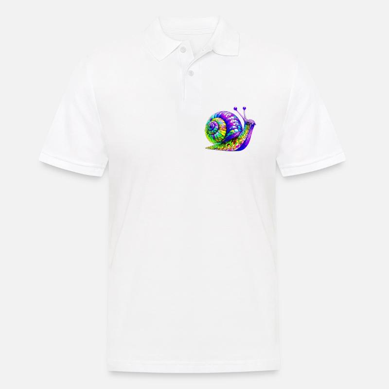 Snail - Men's Polo Shirt - white