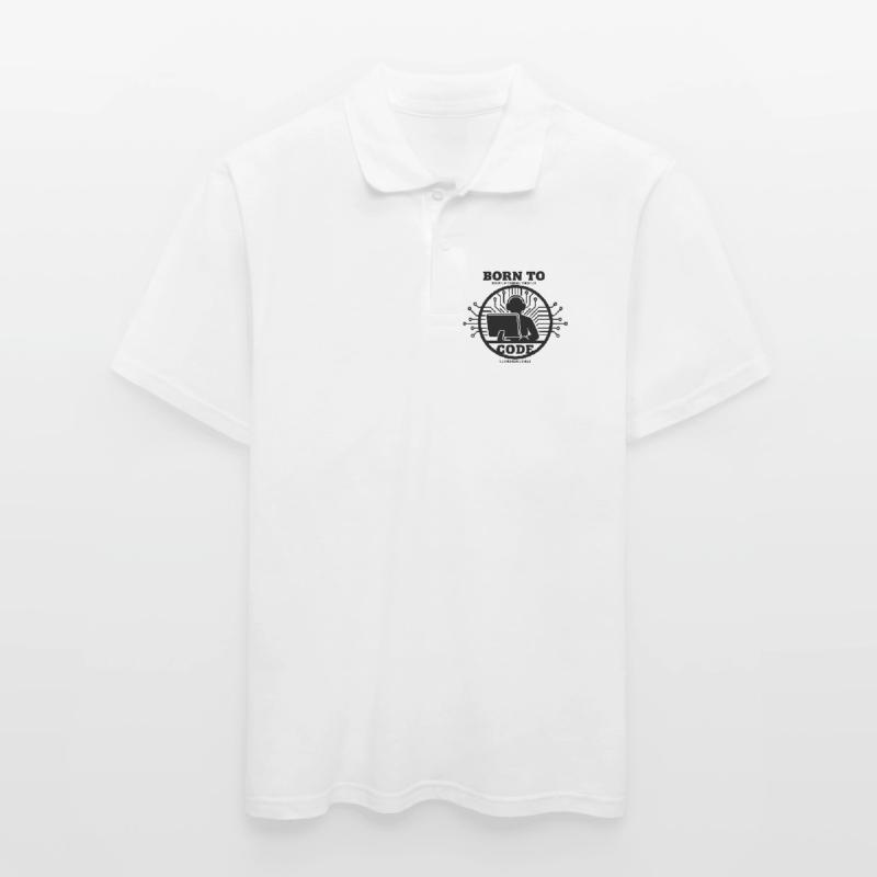 Coder Born to Code Programmer Men's Polo Shirt