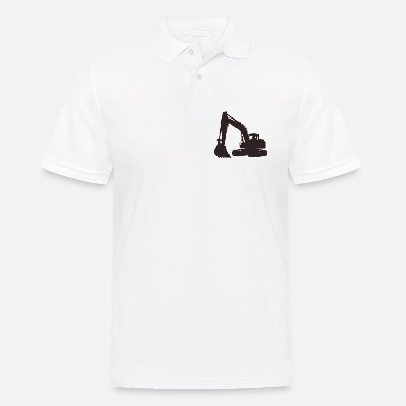 bagger - Männer Poloshirt - Weiß