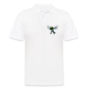 Dabbing Libelle - Männer Poloshirt - Weiß - Vorne - Kai (181cm)