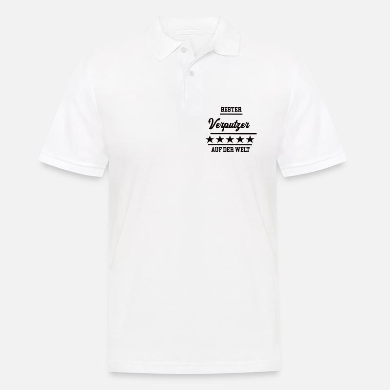 Verputzer Bester Handwerker Verputzerei - Männer Poloshirt - Weiß