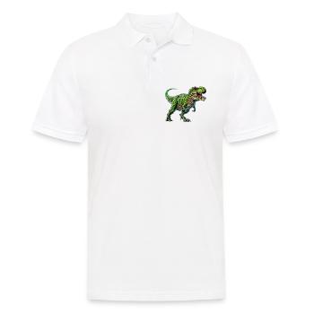 Dinosaur - Men's Polo Shirt - white - Front - Kai (181cm)