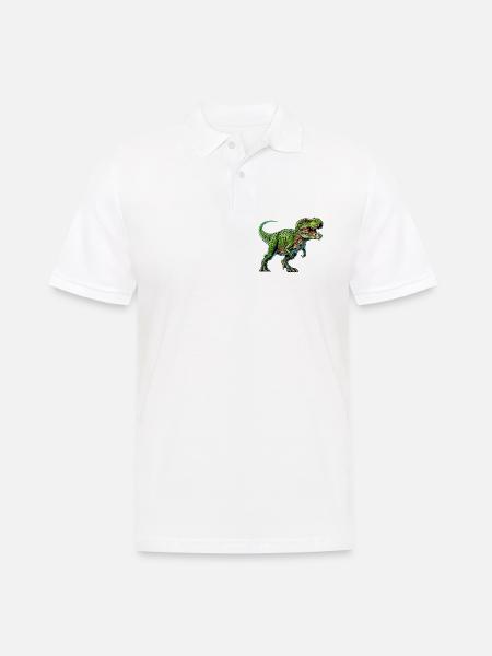 Dinosaur - Men's Polo Shirt - white