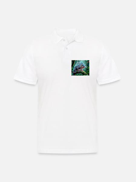 Neon Chameleon Jungle Magic - Men's Polo Shirt - white