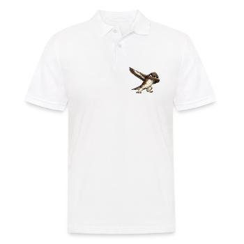 Dabbing Bussard - Männer Poloshirt - Weiß - Vorne - Kai (181cm)