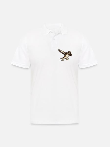 Dabbing buzzard - Men's Polo Shirt - white