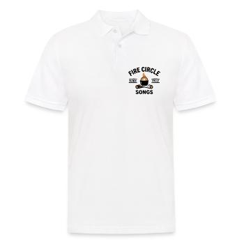 Campfire Kettle Cooking Outdoor Camping - Men's Polo Shirt - white - Front - Kai (181cm)