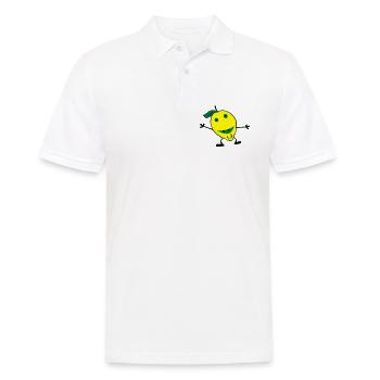 Zitronen Mann - Männer Poloshirt - Weiß - Vorne - Kai (181cm)