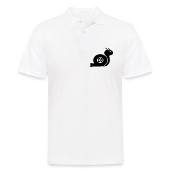 Turbo-Schnecken-Fan-Shirt - Männer Poloshirt - Weiß - Vorne - Kai (181cm)